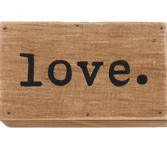 Love Wood Block Sign - Picture 1 of 1
